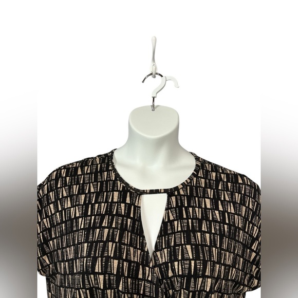 NWOT, Reitmans, Soft Patterned Knee-Length Dress, XL, Black & Beige - Picture 3 of 9